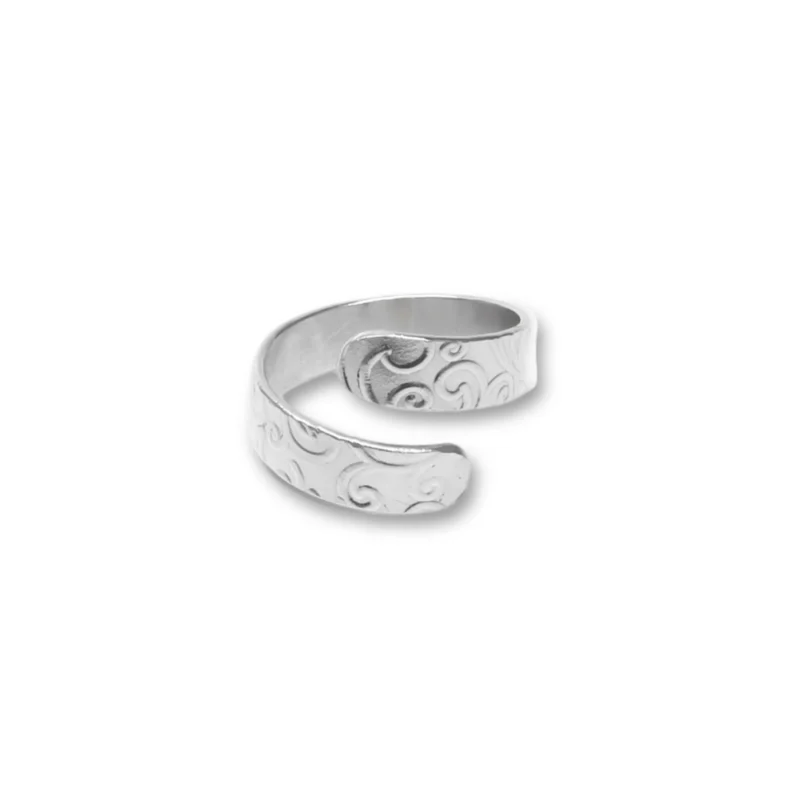 sterling silver floral ring